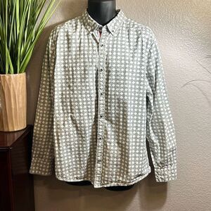 MS16 Geometrix New York men’s long sleeve, button-down dress shirt, size XL